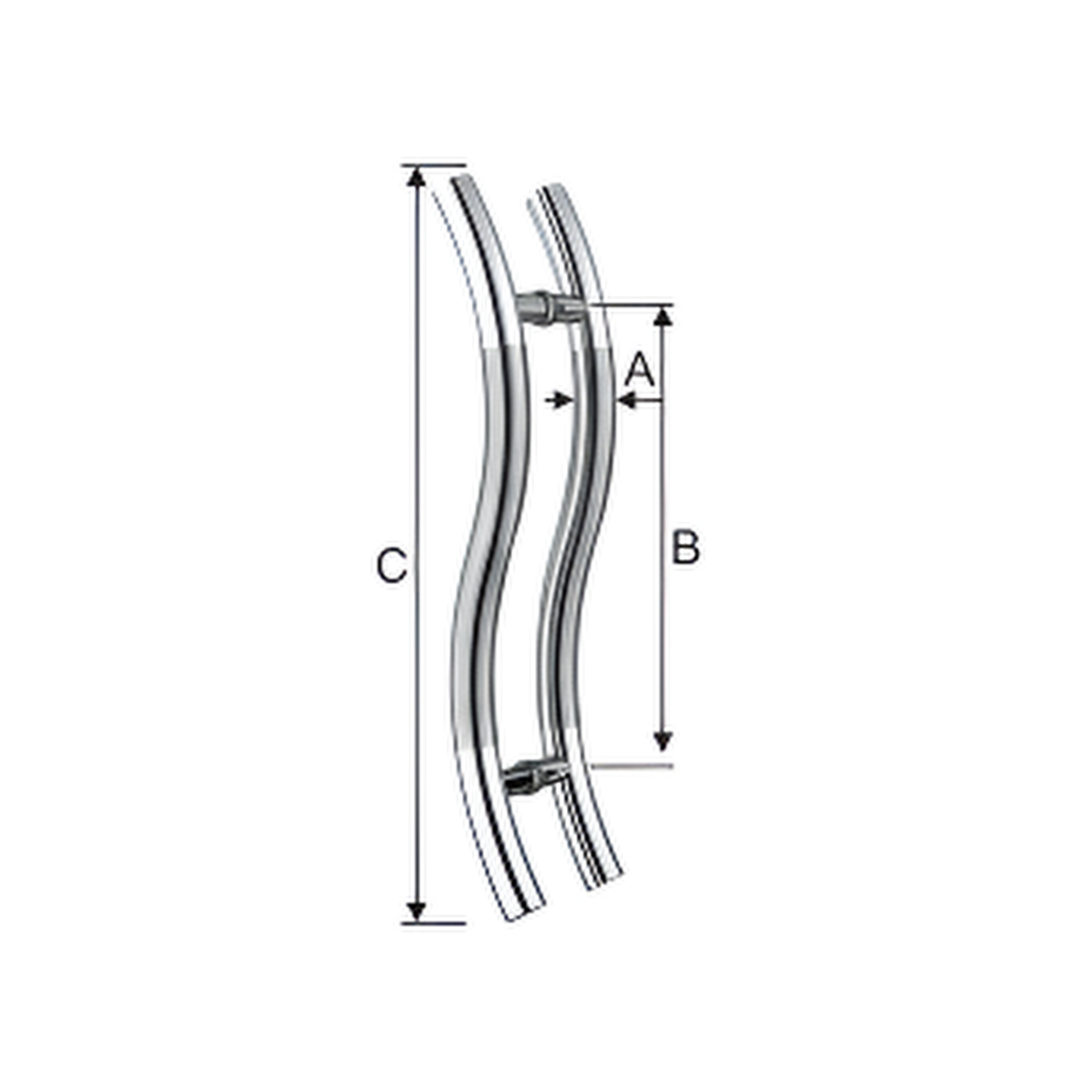 Glass Door Handles