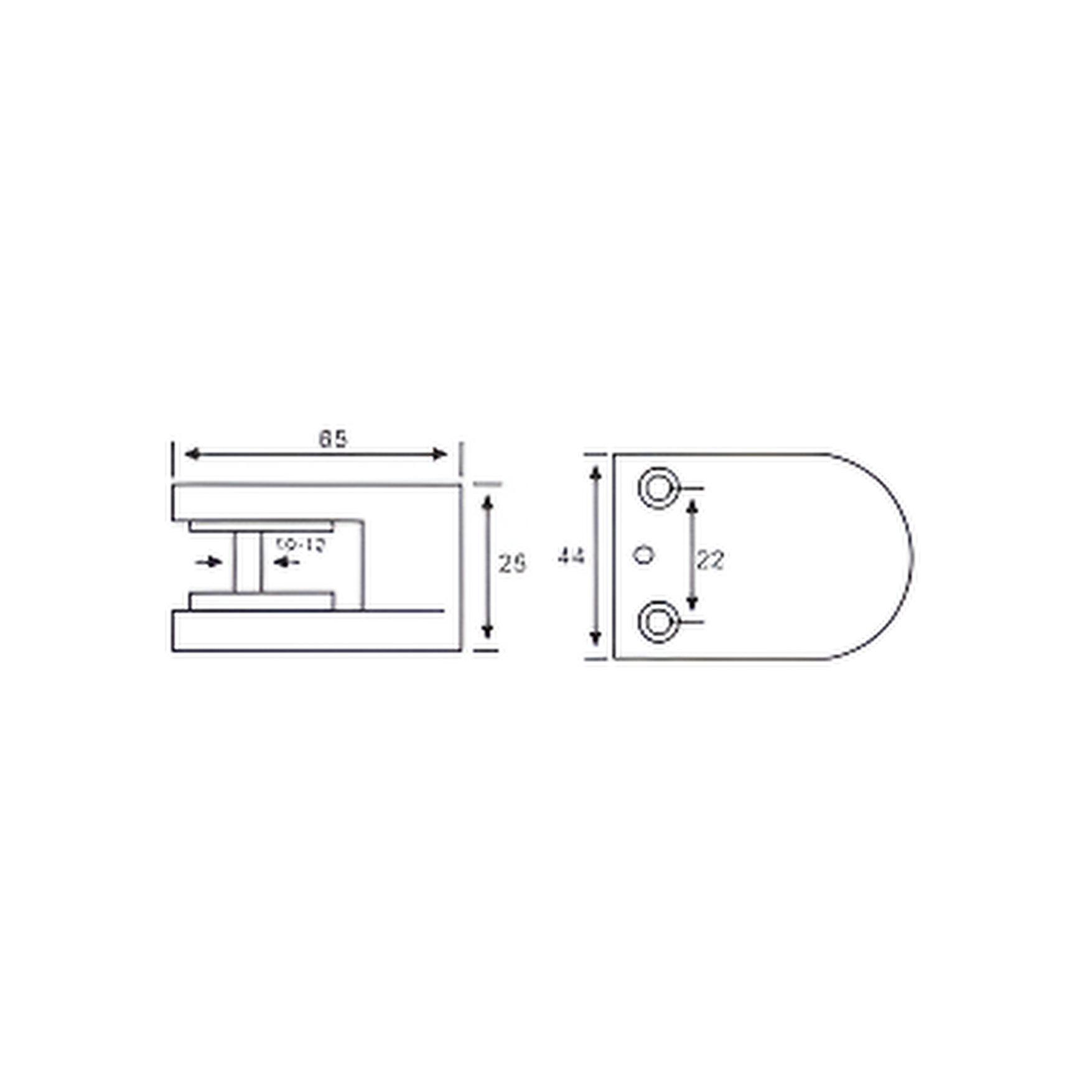 Glass Shelf Holder and Clamps